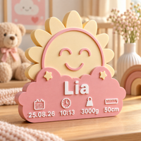 Placa Decorativa Personalizada Bebê Sol
